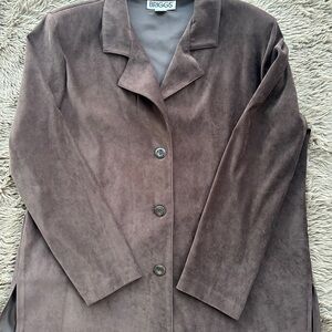 Briggs New York Women's Cocoa Velvet Blazer